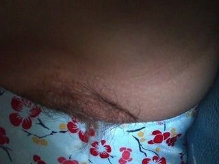 Nylon Panty Covered Crotch Hairy Pussy 