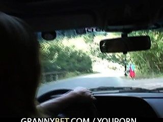 She is picked up from the road and fucked