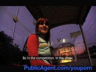 PublicAgent Lucy Gets my big cock in her behind the train station 