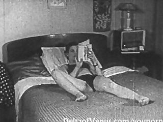 Authentic Vintage Porn 1950s  Shaved Pussy Voyeur Fuck