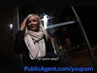 PublicAgent Sexy Blonde want the cover of Playboy