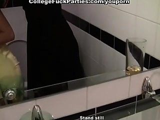 College sluts masturbate in the bathroom