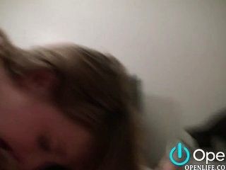 Cute Amateur Teen Sucks and Fucks