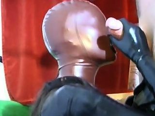 Leather slave takes his cock and loves it  Absurdum Productions