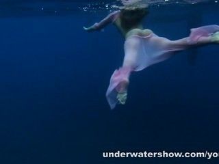 Nastya and Masha are swimming nude in the sea part 1