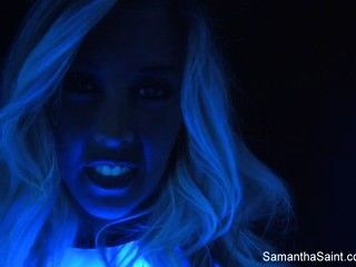 Samantha Saint  black light solo