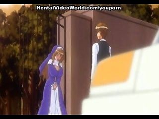 Hentai sex movie with pretty big titted girl