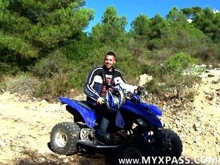 Anal riding on a quad part 1