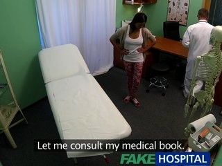 FakeHospital Young teen girl not on birth control bends over for doctors creampie